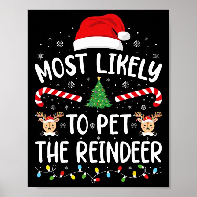 Mest troligt att du kan hålla på Reindeer Squad Fa Poster (Framsidan)
