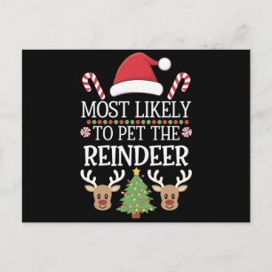 Mest troligt att du kan hålla på Reindeer Squad Fa Vykort