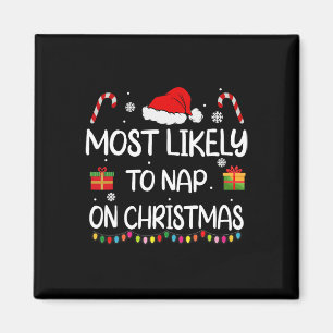 Mest troligt att du kan klappa på julfamiljen. magnet