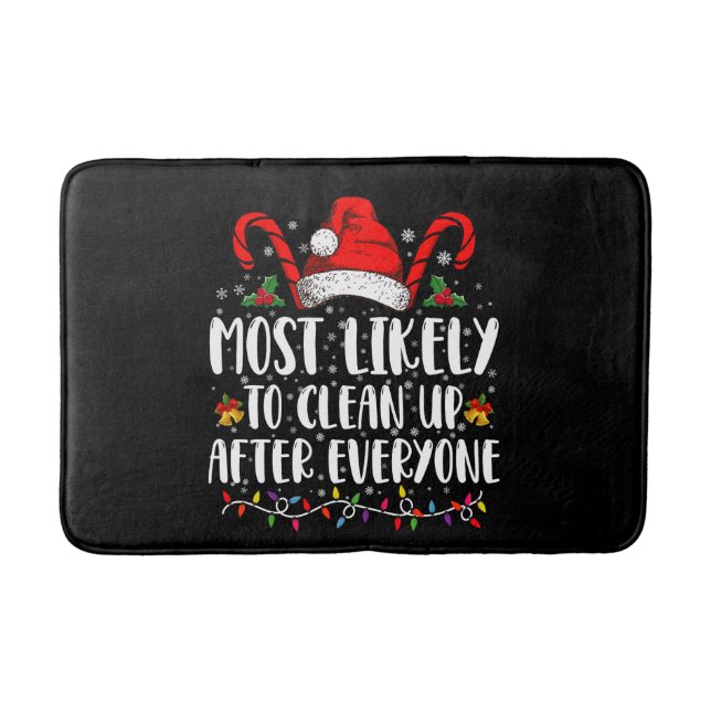 Mest troligt att du kan rensa efter alla jul badrumsmatta (Framsidan)