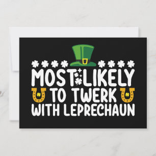 Mest troligt att du kan snurra med Leprechaun Danc Inbjudningar