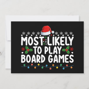 Mest troligt att du kan spela spel i julfamiljen inbjudningar
