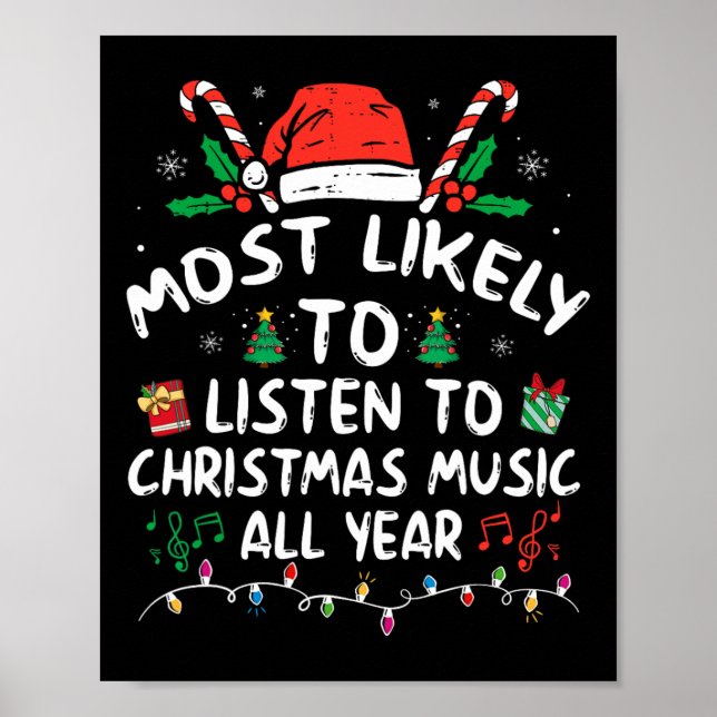Mest troligt att du lyssnar på julmusik hela året poster (Framsidan)