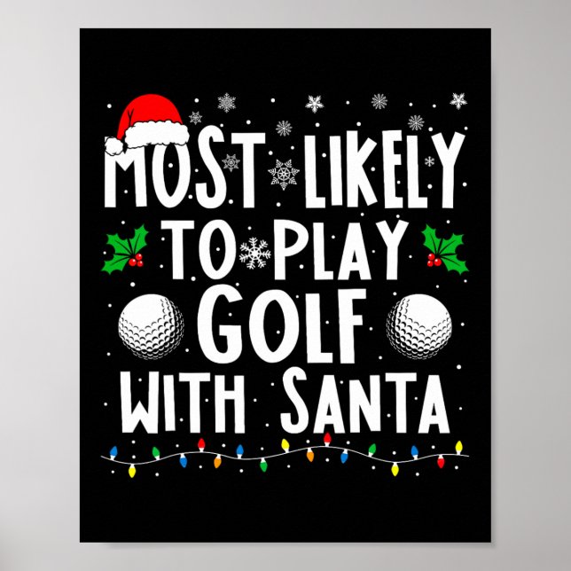 Mest troligt att du spelar golf med julfamiljens j poster (Framsidan)