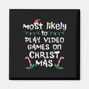 Mest troligt att du spelar videospel i julfamiljen magnet