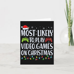 Mest troligt att du spelar videospel på julafton J Kort