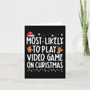Mest troligt att du spelar videospel på julafton J Kort