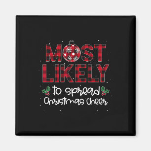 Mest troligt att du sprider julCheer Family Match Magnet