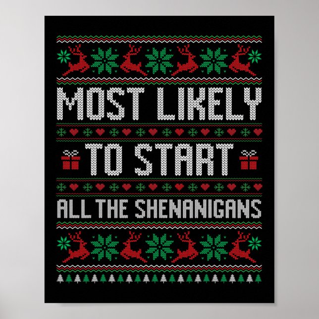 Mest troligt att du startar all sohenanigans Fam Poster (Framsidan)