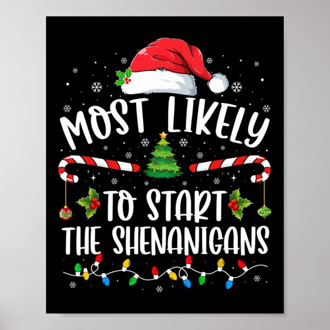 Mest troligt att du startar Shenanigans Family Kri Poster (Framsidan)