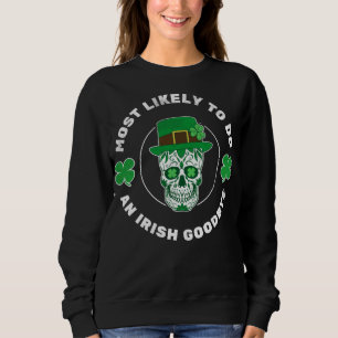 Mest troligt att en irländare tar farväl Skull St T Shirt