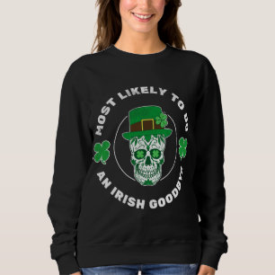 Mest troligt att en irländare tar farväl Skull St T Shirt