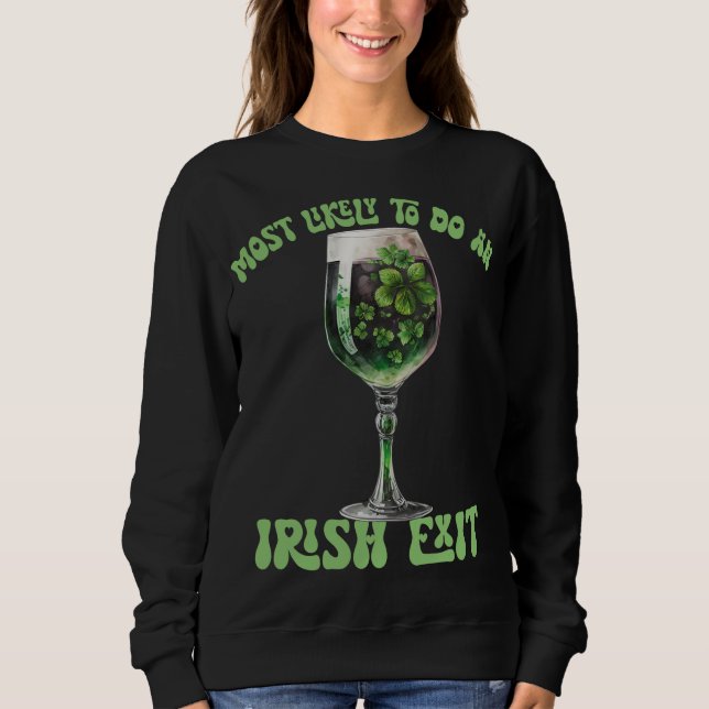 Mest troligt att en irländsk utträde dricker Kopp T Shirt (Framsida)