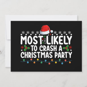 Mest troligt att en julfamilj i Party kommer att k Inbjudningar