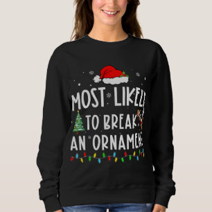 Mest troligt att en smyckad Julafton-familj bryts T Shirt