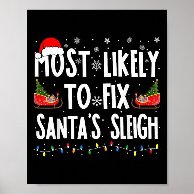 Mest troligt att familjen Santa Sleigh matchar CHH Poster (Framsidan)