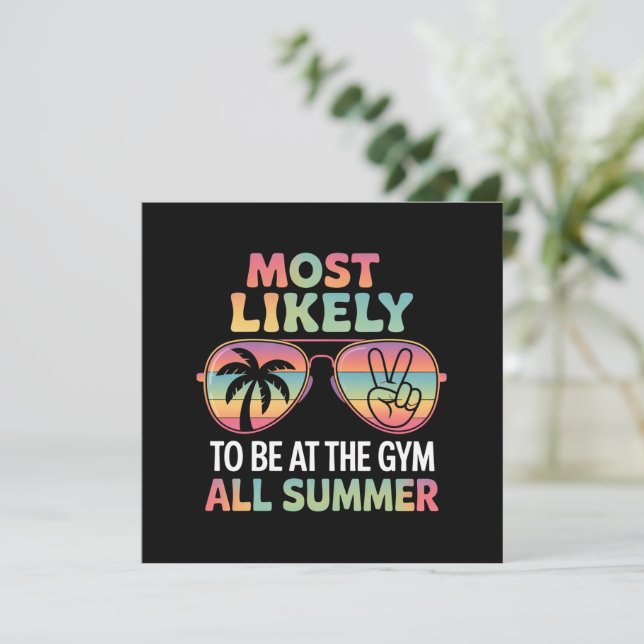 Mest troligt att han är på gymmet alla sommarlärar inbjudningar (Stående Fram)