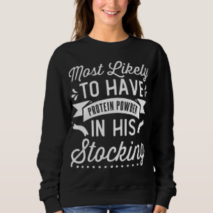 Mest troligt att han har proteinpulver i sitt lage t shirt