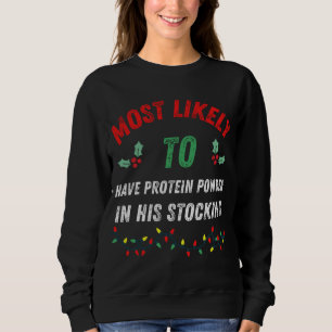 Mest troligt att han har proteinpulver i sitt lage t shirt