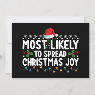 Mest troligt att Jul Joy Helgdag sprids Inbjudningar