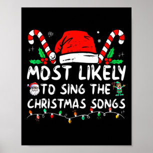 Mest troligt att julen i Sång kommer att Sjunga Poster