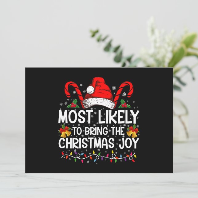 Mest troligt att julstämningen kommer inbjudningar (Stående Fram)