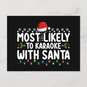 Mest troligt att Karaoke med jultomten Vykort