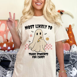Mest troligt att matcha Halloween Ghost Teacher T Shirt