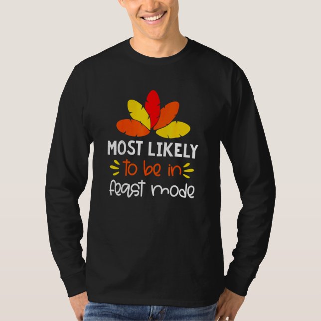 Mest troligt att matcha Thanksgivingen Pajama i fa T Shirt (Framsida)