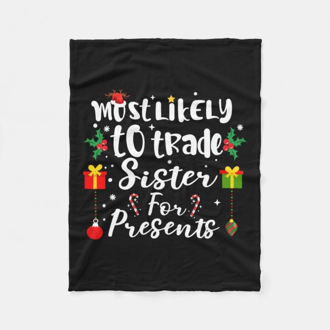 Mest troligt att Presenter Funny XMA kommer att bl Fleecefilt (Framsidan)