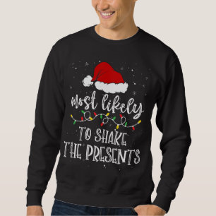 Mest troligt att Presenterna Santa Hat Julafton L Lång Ärmad Tröja
