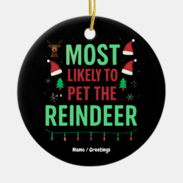 Mest troligt att renen passar ihop julgransprydnad keramik