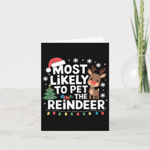 Mest troligt att renfamiljens jul H Kort