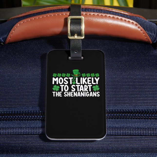 Mest troligt att Shenanigans St Patrick startar. Bagagebricka (Framsida Insitu 2)