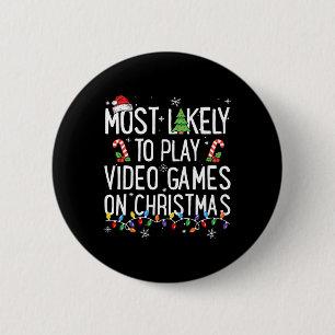 Mest troligt att spela videospel på julklapp knapp