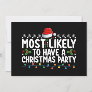 Mest troligt att vi har en julfamilj i Party Inbjudningar