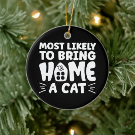 Mest troligt att vi kan ta hem ett katthus. julgransprydnad keramik