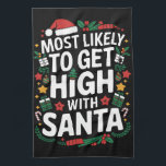 Mest troligt att vi kommer att klara jultomten kökshandduk<br><div class="desc">Mest troligt att vi kommer att klara jultomten</div>