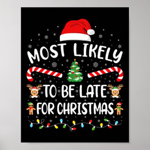 Mest troligt att vi kommer att vara sena med julkl poster