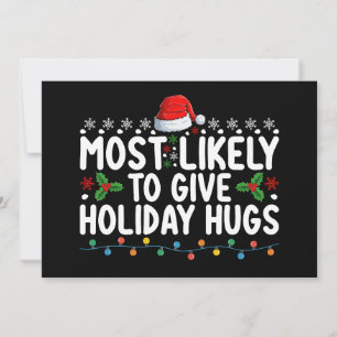 Mest troligt för julfamiljen Ge Helgdag Hugs Inbjudningar