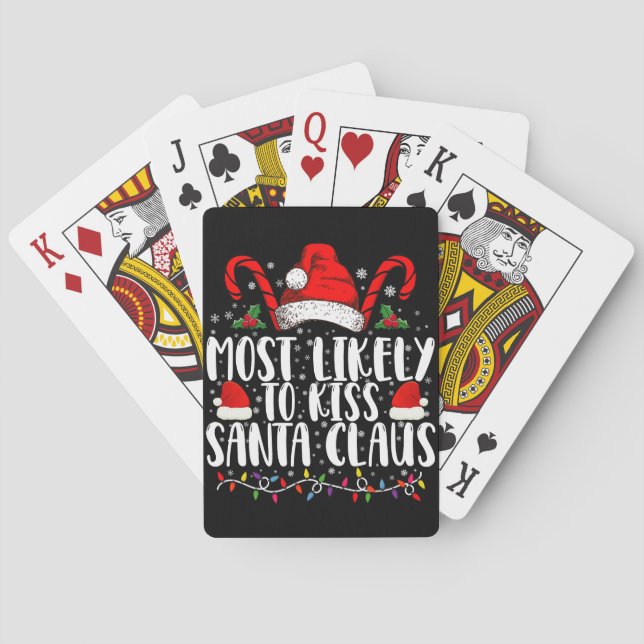 Mest troligt för julfamiljen Kiss Jultomten Casinokort (Baksidan)