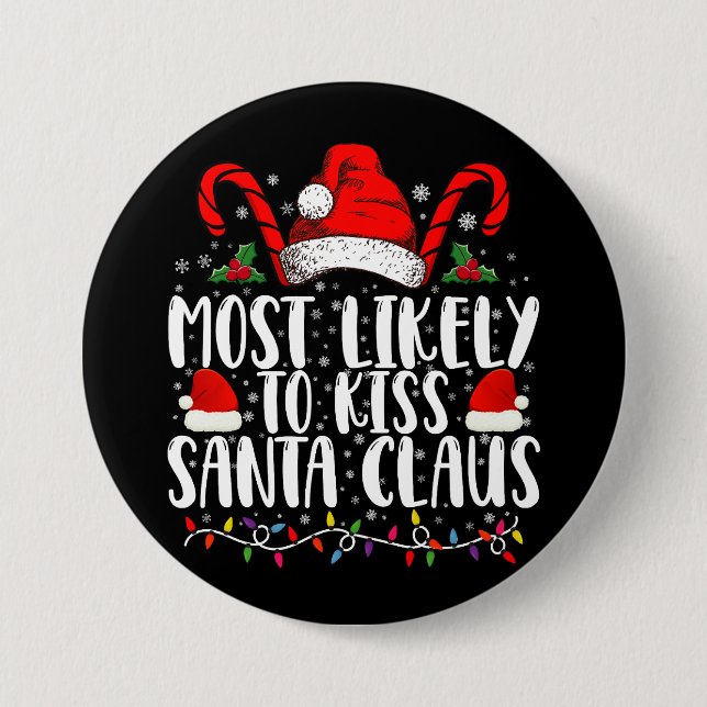 Mest troligt för julfamiljen Kiss Jultomten Knapp (Framsida)