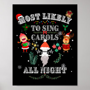 Mest troligt för Sjunga Sång hela natten Western Poster