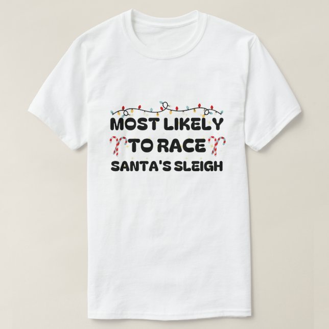 Mest troligt för Tävling jultomtens helgpajam T Shirt (Design framsida)
