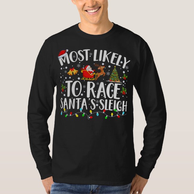 Mest troligt för Tävling Santa's Sleigh Matching F T Shirt (Framsida)