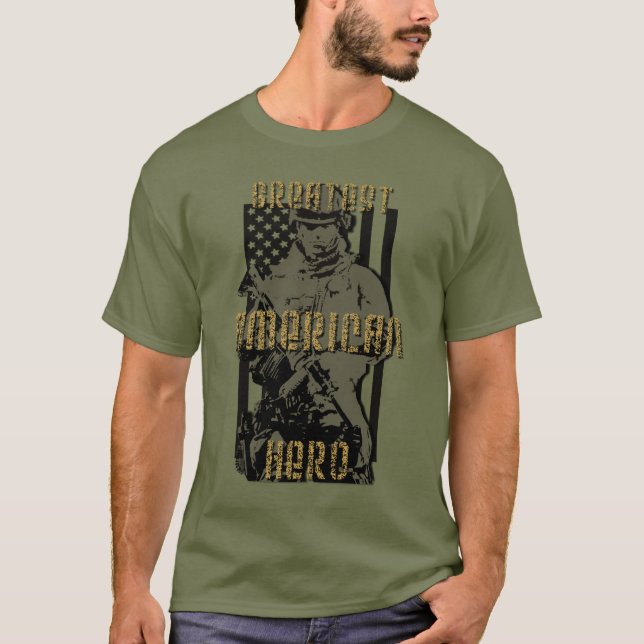 MEST UNDERBAR AMERIKANHJÄLTE TEE SHIRT (Framsida)