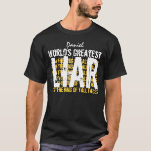 Mest underbar LIAR rolig A004 för världar T-shirt