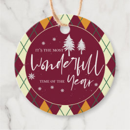 Mest underbara årshelgen i Argyle Gåvor Etiketter