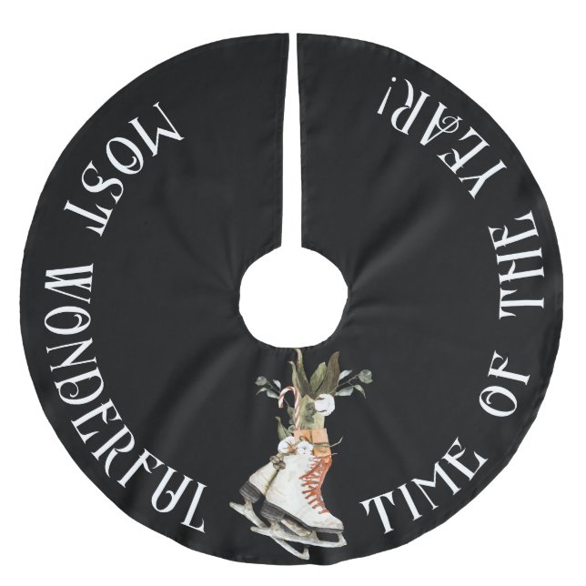 ,Mest underbara årstid, med isskal Julgransmatta Borstad Polyester (Framsidan)