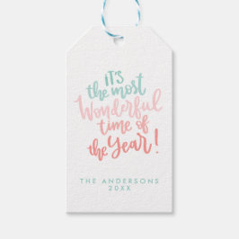 Mest underbara årstider | Blå HELGDAG Presentetikett